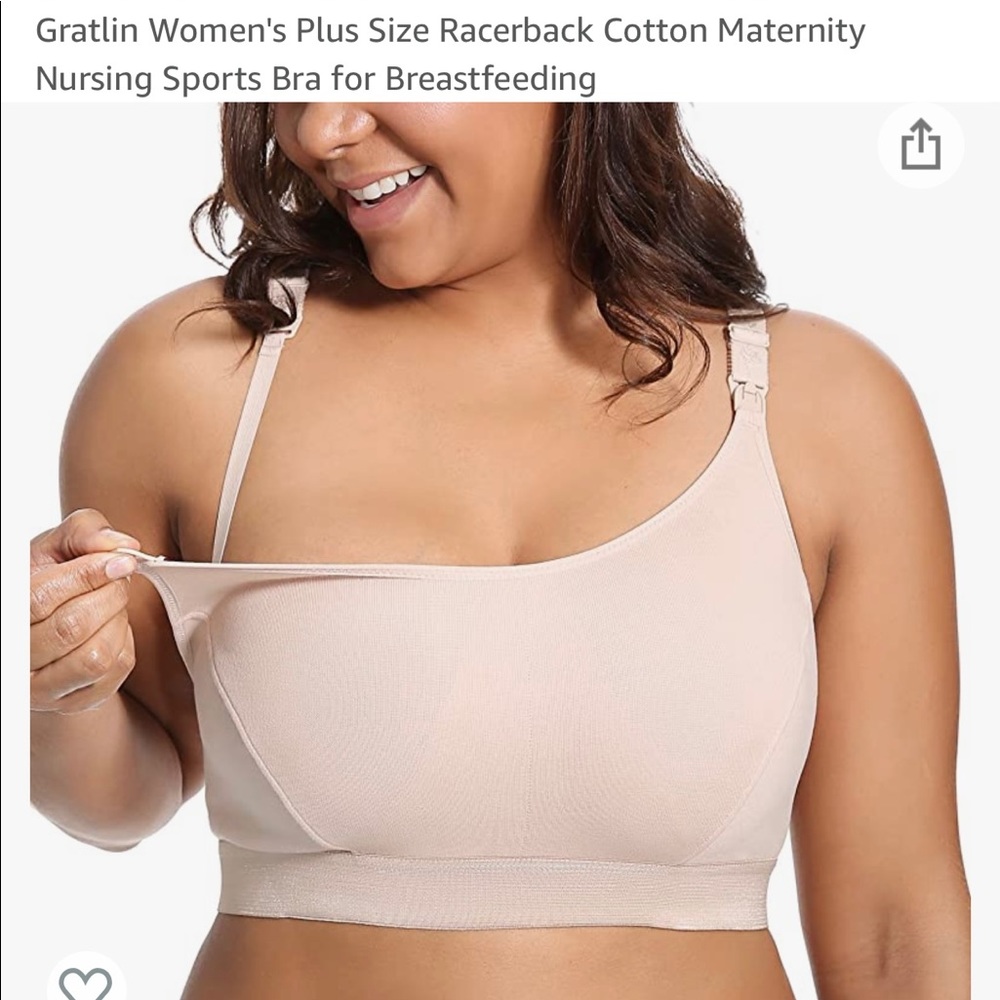 Nursing sports bra
